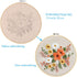 Embroidery Starter Kit with Pattern, Bamboo Hoop, Color Threads, Flaxen Fabric (Floral Design, Kid, Art Craft Kit)......