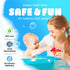 Aquatopia Charlie Crocodile Baby Bath Thermometer with Digital Audible Alarm, Floating Toy, Beeps Too Hot or Too Cold, Red...