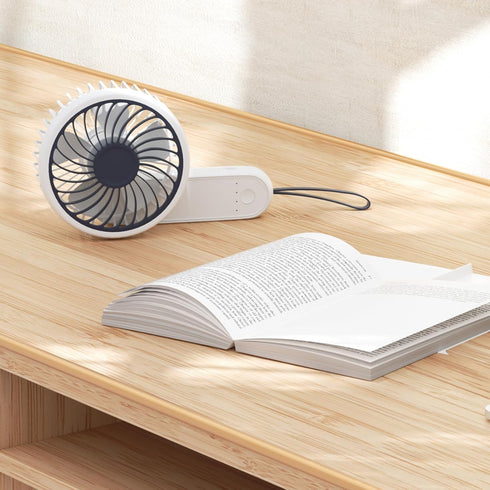 mollie 3-Inch Mini USB Rechargeable Portable Handheld Fan 3-Speeds Battery Operated Small Foldable Quiet Pocket Hand Personal Cooling Fan for Wome...