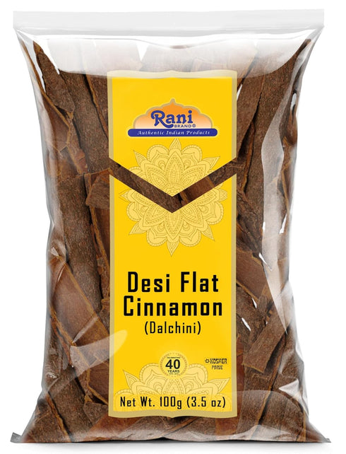 Rani Desi (Dalchini) Flat Cinnamon 3.5oz (100g) ~ All Natural | Vegan | Gluten Friendly | NON-GMO | Indian Origin...