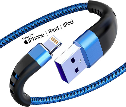 Essri 3Pack for iPhone Charger Cord 3FT, Lighting Cable 3 Feet to USB Charging Cable, Nylon Braided Charging Cord 3 Foot Compatible with iPhone 14...