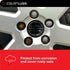 ColorLugs Vinyl Lug Nut Cover | Black | Flexible Fit Wheel Lug Nut Cap | Fits 21-23 mm | Pack of 25 | Includes Deluxe Extractor | Made in The USA...