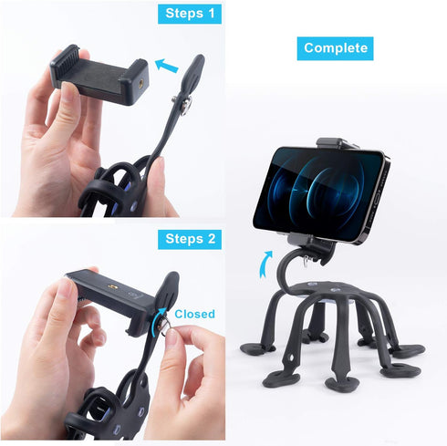 WixGear Cell Phone Octopus Tripod, Universal Smartphone Holder Octopus Tripod 8 Legs for All Smartphones......