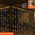 ZSJWL 300 LED Curtain Fairy Lights with Remote, 8 Modes 9.8 × 9.8 Ft, USB Plug in Copper Wire String Lights for Bedroom Window Chrismas Wedding Pa...