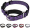Martingale Collar for Dogs Reflective Nylon Dog Collar with Quick Release Buckle Adjustable Training No Slip Dog Collar (Medium, Purple)...