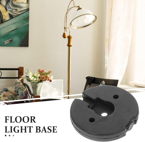 STOBAZA Desk Lamp Floor Lamp Base Counterweight Table Lamps Part Round Lamp Chassis Iron Lightweight Bracket Floor Light Holder Base Replacement...