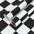 VaryPaper 15.7''x78.7'' Thick Checkered Countertop Contact Paper Waterproof Checkered Wallpaper Peel and Stick Black and White Wallpaper for Bathr...