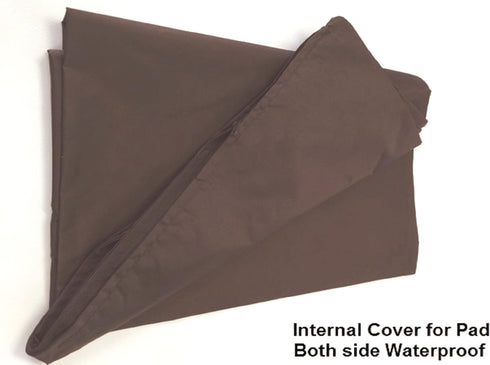 Dogbed4less 1 Pack Internal Duvet Case Waterproof Zipper Dog Bed Cover for Extra Large 47"x29"X4" Memory Foam Pad Pet Bed - 51"X33" FLAT...
