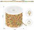 Kyutong 13 Feet Gold Plated Stainless Steel Jewelry Chain Links Colorful Oil Drip Bead Chain Roll Craft Chain Bulk with Jewelry Making Supplies fo...