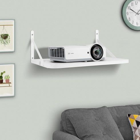 Projector Shelf,Projector Wall Mount Floating Shelf, Projector Stand,Projector Rack Holder,Projector Mount,Router Shelf Modem Cable Box Shelf for ...