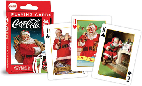 MasterPieces Family Games - Coca-Cola Vintage Santa Playing Cards - Officially Licensed Playing Card Deck for Adults, Kids, and Family...