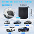 6 PCS Waterproof Side View Mirror Covers, Frost Guard Mirror Cover, Car Mirror Accessories with Drawstrings, Snow Ice Mirror Protective Equipment ...