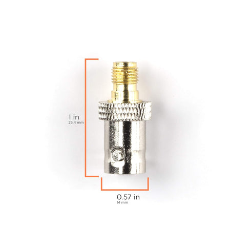 Gold SMA Female to BNC Female Adapter - 4 Pack Coupler - Male to Female Coaxial (RF) Connector, Compatible with RF, SDI, HD-SDI, CCTGV, Camera...
