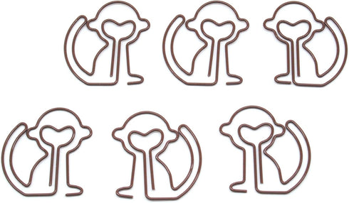 Monkey Shaped Paper Clips Great for Paper Clip Collectors or Office Gift - Comes in Round Tin with Lid and Gift Box...