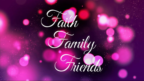 Custom Stencil "Faith. Family. Friends." 5.5" x 5.5" - Inspirational Design for Decor & Crafts...