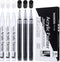 NAWOD Paint Pens White Black Acrylic Marker 6 Pack, Acrylic Permanent Marker, White Paint Pens for Rock Ceramic Wooden Leather Glass Painting Meta...
