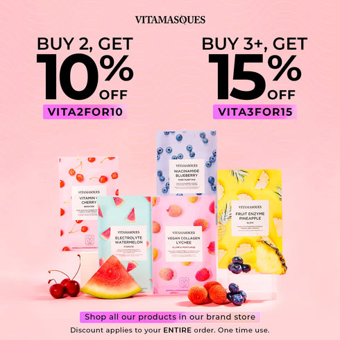 Vitamasques Gemstone Face Sheet Mask Kit, 4-Pack - Sapphire, Jade, Citrine, Ruby Korean Sheet Masks - Therapeutic Masks for Mental and Physical We...