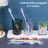 30 pcs Bulk Toothbrushes Individually Wrapped, Colorful Manual Disposable Travel Toothbrush for Adult, Kid, Medium Soft Bristles for Travel, Hotel...