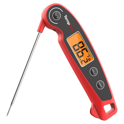 F05 Digital Meat Thermometer for Cooking with Motion Sensing, Waterproof Food Thermometer for Kitchen BBQ Oil Grill Smoker Candy Thermometer Black...