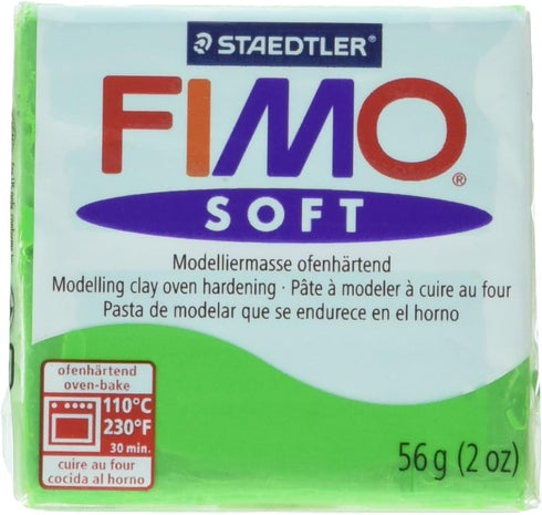 STAEDTLER Fimo Soft Polymer Clay 2 Ounces-8020-53 Tropical Green...