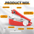 Sewing Machine Handheld Mini Stiching Machine Portable Hand Stitching Machine Tiny Single Stitch Sewer for Clothes (Red)......