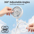 Portable Neck Fan, Battery powered Rechargeable Fan,Hand Free Personal Fan, Adjustable, Wearable Fan for Travel Sport Work Women Kids (White)...