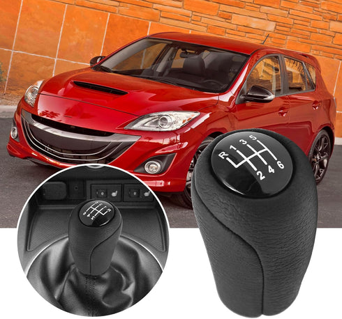 6 Speed Manual Transmission Shift Knob CC30-46-030C Replacement for Mazda 3 5 6 2009-2015 (Black)...