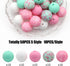 David accessories Silicone Beads 15mm Silicone Beads Bulk Round Silicone Beads for Keychain Pens Lanyards Bracelet Making DIY Craft 50Pcs (L)...