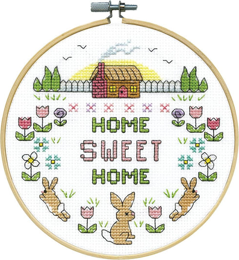 Design Works Crafts Sweet Home Counted Cross Stitch Kit with Hoop...