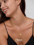 Gold Letter Necklace, Dainty 18K Gold Plated Initial Necklace for Women Non Tarnish Cute Initial Heart Pendant Choker Necklace Tiny Stainless Stee...
