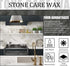 Granite Cleaner and Stone Polish Care Wax 3.5oz Restores Shine and Nourishes Stone Surfaces - Suitable for Granite Countertops and Quartz - Floor ...