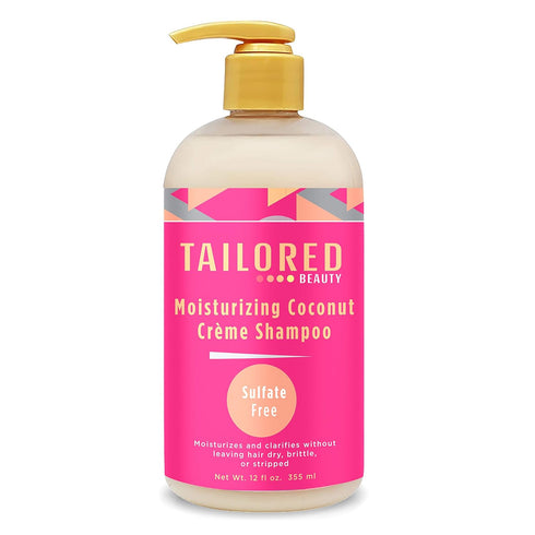 Tailored Beauty Moisturizing Coconut Crème Shampoo - Grow Strong Healthy Hair - 100% Natural Daily Shampoo with Coconut Oil For All Hair Textures ...