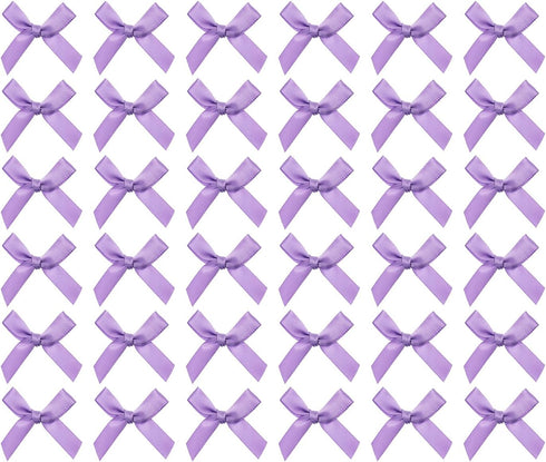 Tupalizy Ribbon Bows Mini Satin Fabric Bows Flowers for DIY Craft Sewing Scrapbooking Wedding Christmas Party Favors Bakery Treat Gift Box Decorat...