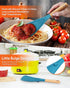Cooking Spoon and Rice Scooper for Nonstick Cookwares, Great for Cooking and Serving Durable BPA-Free Matte Silicone, Wood Handle Spoon for Mixing...