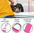 Dog Grooming Extension Strap Grooming Loop Extender Dog Extension Loop Grooming Loop Extension 6 D-Rings Rosered & Yellow...