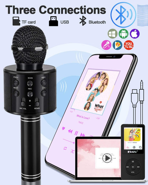 Kids Toys Age 3-12, Karaoke Microphone for Kids Birthday Presents Gifts for 5 6 7 8 9 10 11 12 Year Old Girls Boys Toys for 4-11 Year Old Girl Boy...