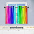 ANHOPE Rainbow Striped Curtains - Girls Colorful Vibrant Vertical Stripes Print Pattern Waterproof Grommet Window Drapes for Bedroom Kitchen Bathr...