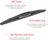 OTUAYAUTO Rear Windshield Wiper Blades - 2 Pieces of 14" Car Back Window Wiper - Replacement for Acura MDX RDX, Honda CRV Pilot, Subaru Forester O...