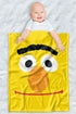 LOGOVISION Sesame Street Lightweight Baby Blanket, 30"X40", Bert Face Unisex for Infants Girls & Boys...