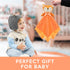 Pro Goleem Fox Security Blanket Orange Soft Baby Lovey Unisex Lovie Baby Gifts for Newborn Toddler Snuggle Toy Stuffed Animal 16 Inch...