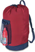 Dalykate Backpack Laundry Bag, Laundry Backpack with Shoulder Straps and Mesh Pocket Durable Nylon Clothes Hamper Bag with Drawstring Closure Red...