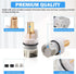 RP25513 Faucet Stem Assembly Compatible with Delta Two Handle Faucet Repair Kit with RP4993 Rubber Seat and Spring, Replacement Stems Cartridges f...