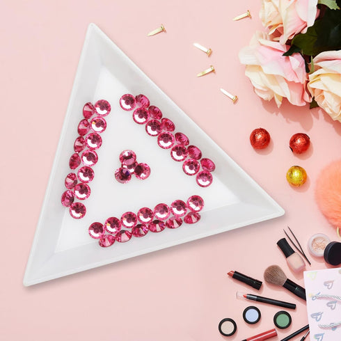 Jollin Glue Fix Crystal Flatback Rhinestones Glass Diamantes Gems for Nail Art Crafts Decorations Clothes Shoes(ss20 1440pcs, Rose)...