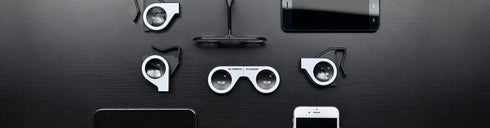 Mini Virtual Reality Glasses for Smartphone Foldable VR Headset Compliant with iPhone & Android Cell Phone Vr Games and 3D Movies...