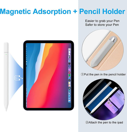 Stylus Pen for iPad,Apple Pencil?USB-C? for Apple iPad 10th Generation, Magnetic Tilt Sensitivity, Palm Rejection, iPad Pen Compatible with iPad A...
