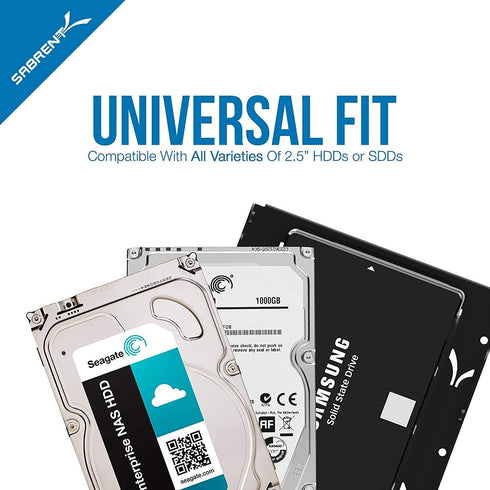 SABRENT 2.5 Inch to 3.5 Inch Internal Hard Disk Drive Mounting Bracket Kit (BK-HDDH)...