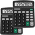 Calculators, Splaks 2 Pack Standard Functional Desktop Calculators Sola and AA Battery Dual Power Electronic Basic Calculator with 12-Digit Large ...