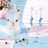 Beadthoven 360pcs 8mm Glass Beads for Bracelets Kit Crystal Crackle Beads Bulk for Jewelry Making Colorful Round Gemstones Friendship Bracelet Bea...