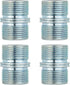 1 Inch / 25.4mm Metal Rack Connector - 4 PCS Shelving Threaded Pole Connectors for Extending Wire Rack Shelving...