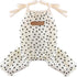 Dog Pajamas Summer Dog Clothes for Small Dogs Girl Boy Star Strap Puppy Onesie Pjs for Doggie Pet Cat Jammies Apparel, Beige, XL...